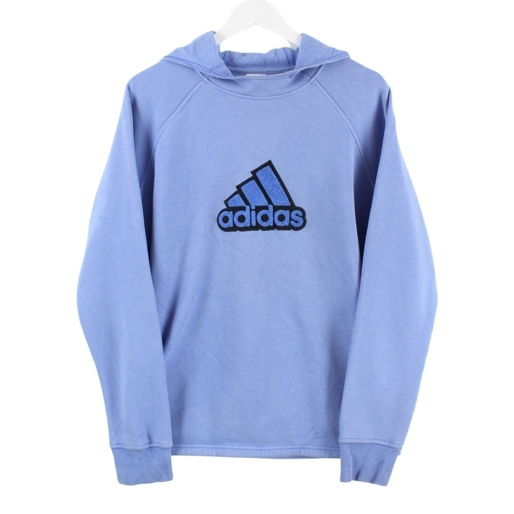 Adidas pullover sweater hoodie size M Old School True Vintage Y2K